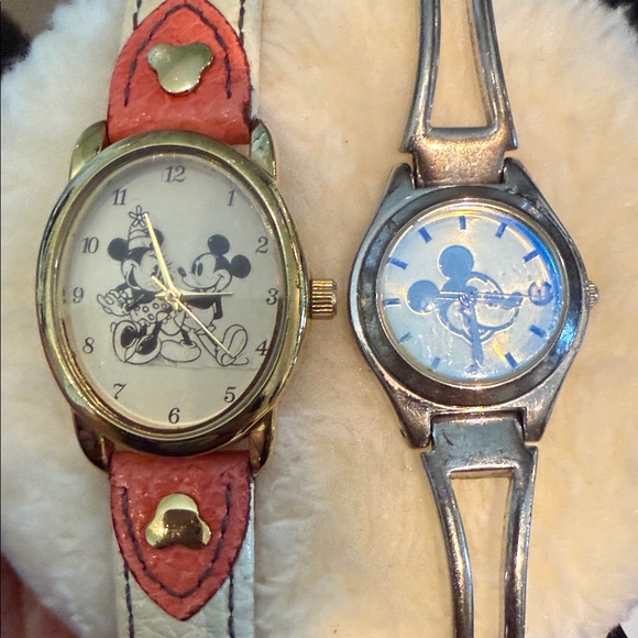 Mickey Mouse Watches Set with Gold and Silver Tones - Picture 1 of 6